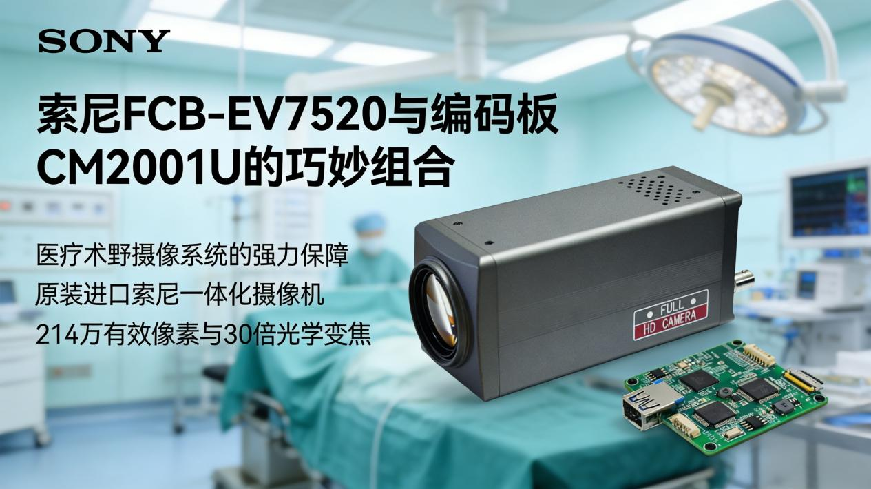 凯茉锐电子：索尼FCB-EV7520&编码板CM2001U赋能医疗术野革新