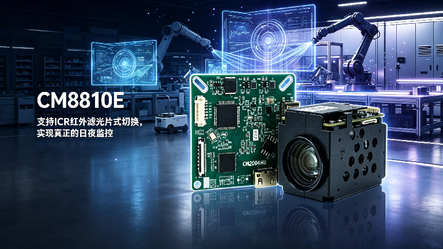 凯茉锐 CM8810E 搭配 CM2004HU，赋能机器人 AI 视觉实现全域智能感知落地