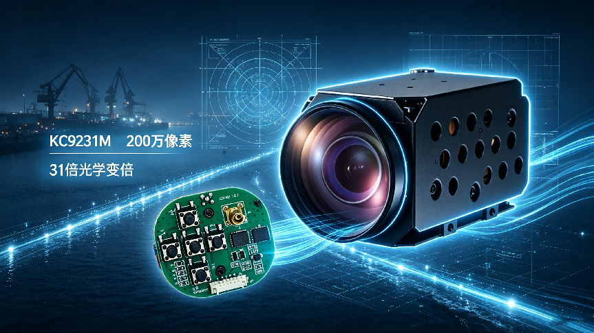 凯茉锐 KC9231M+CM102 组合模组，打造船舶机器人海上全域感知核心系统