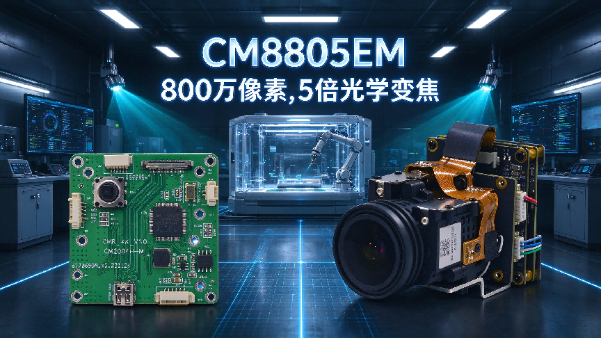 凯茉锐 CM8805EM+CM2004H-M 硬核视觉方案，让管道爬行机器人无惧黑暗